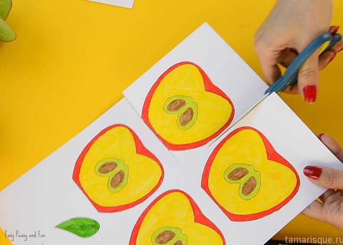 Делаем объемные фрукты для занятий с детьми