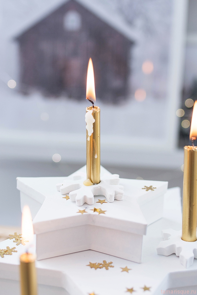 Делаем подсвечники из полимерной глины