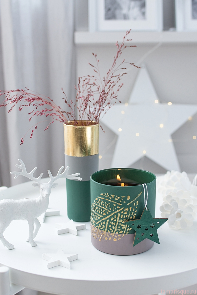 Вазы и подсвечники своими руками