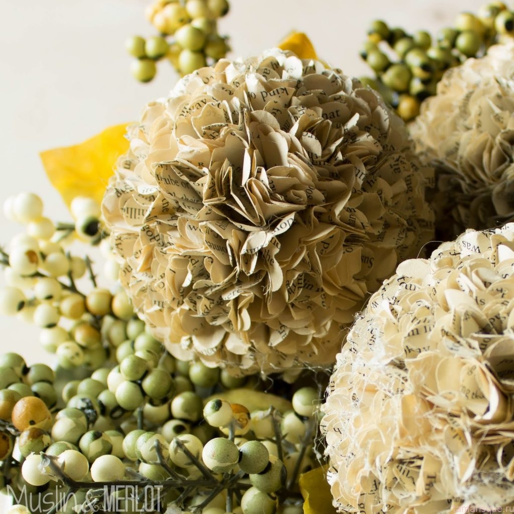 Гортензии из бумаги